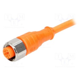 1 pcs x LUMBERG AUTOMATION - PRKT 4-07/10 M - Connection lead, M12, PIN: 4, straight, 10m, plug, 230VAC, 4A, 230VDC