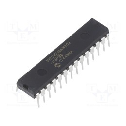 1 pcs x MICROCHIP TECHNOLOGY - PIC24F16KM202-I/SP - IC: PIC microcontroller, 16kB, 32MHz, DAC,I2C,IrDA,PWM,SPI, THT