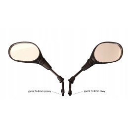 CFmoto mirrors, quad mirror, left thread, diameter 8