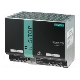 1 pcs x SIEMENS - 6EP1436-3BA00 - Power supply: switched-mode, for DIN rail, 480W, 24VDC, 20A, IP20