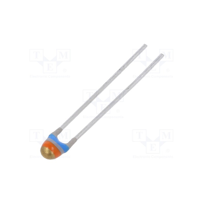 2 pcs x VISHAY - NTCLE100E3683JB0A - NTC thermistor, 68kΩ, THT, 4190K, -40÷125°C, ±5%, 500mW