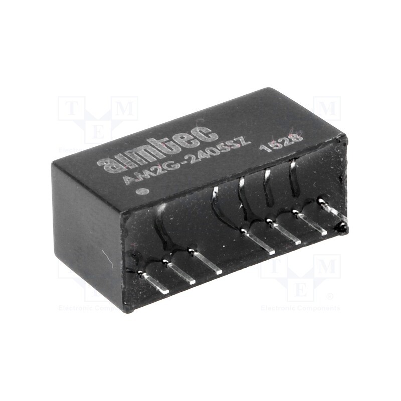 1 pcs x AIMTEC - AM2G-2405SZ - Converter: DC/DC, 2W, Uin: 18÷36V, Uout: 5VDC, Iout: 400mA, SIP8
