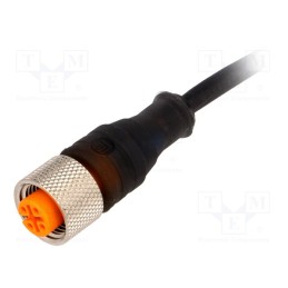 1 pcs x LUMBERG AUTOMATION - RKT 4-3-224/5 M - Connection lead, M12, PIN: 3, straight, 5m, plug, 250VAC, 4A, IP67