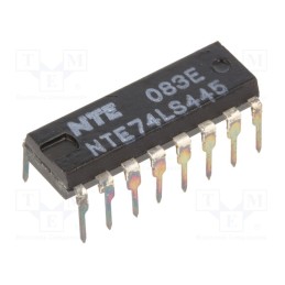 1 pcs x NTE Electronics - NTE74LS445 - IC: digital, BCD to decimal,decoder,driver, TTL, THT, DIP16