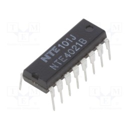 1 pcs x NTE Electronics - NTE4021B - IC: digital, 8bit,static shift register,synchronous, CMOS, THT