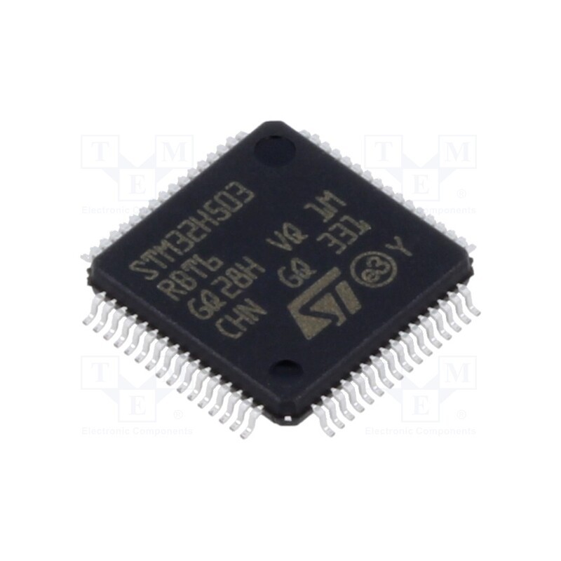 1 pcs x STMicroelectronics - STM32H503RBT6 - IC: ARM microcontroller, 250MHz, LQFP64, 1.71÷3.6VDC, -40÷85°C