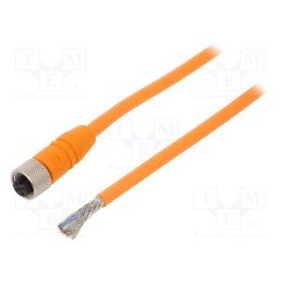 1 pcs x LUMBERG AUTOMATION - RKTS 5-183/5 M - Connection lead, M12, PIN: 5, straight, 5m, plug, 60VAC, 4A, -25÷80°C