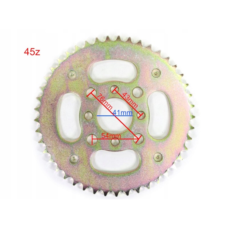 Quad atv 150 200 250 bashan kinroad rear sprocket