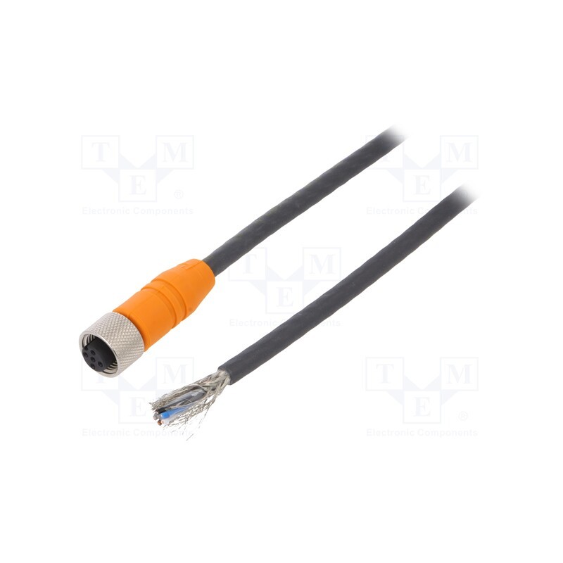 1 pcs x LUMBERG AUTOMATION - RKTS 5-298/2 M - Connection lead, M12, PIN: 5, straight, 2m, plug, 60VAC, 4A, -25÷80°C