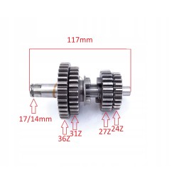 Sprocket cover atv 110 125 small black tz horizontal engine with marking 139f