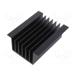 1 pcs x FISCHER ELEKTRONIK - SK 111 100 SA - Heatsink: extruded, black, L: 100mm, W: 81mm, H: 40mm, 1.2K/W