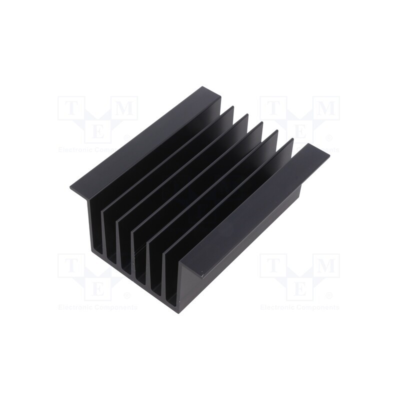 1 pcs x FISCHER ELEKTRONIK - SK 111 100 SA - Heatsink: extruded, black, L: 100mm, W: 81mm, H: 40mm, 1.2K/W