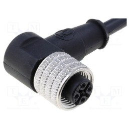 1 pcs x LUMBERG AUTOMATION - RKWT 4-225/5 M - Connection lead, M12, PIN: 4, angled, 5m, plug, 250VAC, 4A, -25÷80°C
