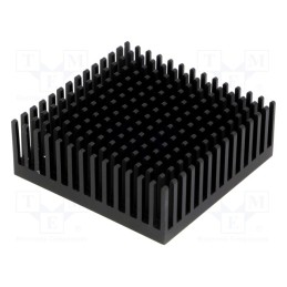 1 pcs x FISCHER ELEKTRONIK - ICKPGA18X18 - Heatsink: extruded, black, L: 45.7mm, W: 45.7mm, H: 16.51mm, anodized