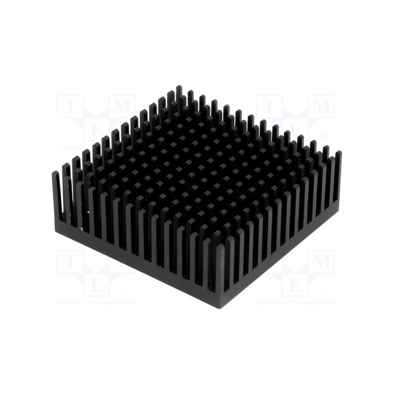 1 pcs x FISCHER ELEKTRONIK - ICKPGA18X18 - Heatsink: extruded, black, L: 45.7mm, W: 45.7mm, H: 16.51mm, anodized