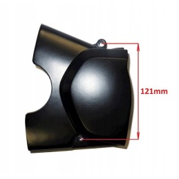 Sprocket cover street 125 oval black horizontal engine with marking 139fmb