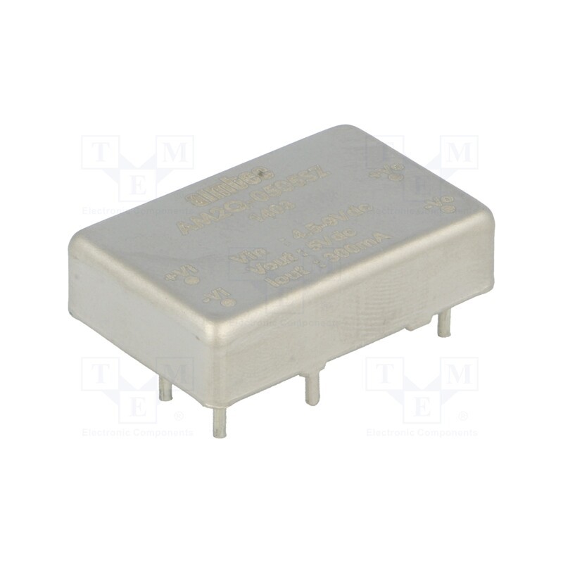 1 pcs x AIMTEC - AM2Q-4812DZ - Converter: DC/DC, 2W, Uin: 36÷75V, Uout: 12VDC, Uout2: -12VDC, AM2Q-Z