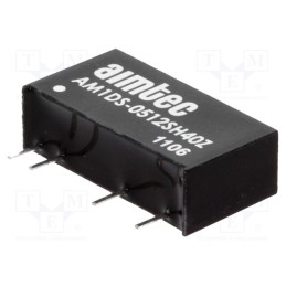 1 pcs x AIMTEC - AM1DS-0512SH40Z - Converter: DC/DC, 1W, Uin: 4.5÷5.5V, Uout: 12VDC, Iout: 83mA, SIP7