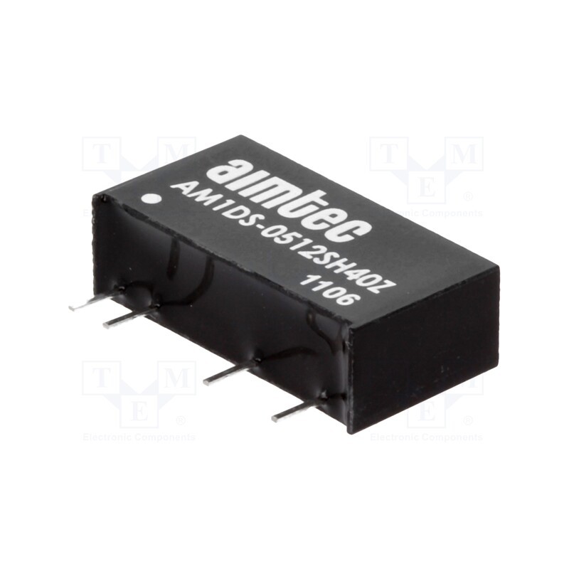 1 pcs x AIMTEC - AM1DS-0512SH40Z - Converter: DC/DC, 1W, Uin: 4.5÷5.5V, Uout: 12VDC, Iout: 83mA, SIP7
