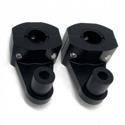 Universal black handlebar mount, 22mm by 22-28mm, height 60 mm