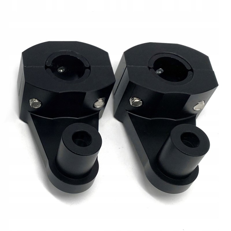 Universal black handlebar mount, 22mm by 22-28mm, height 60 mm
