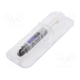 1 pcs x QOLTEC - 51650 - Heat transfer paste, grey, 4.63W/mK, max.0.0087°C/W, 1g