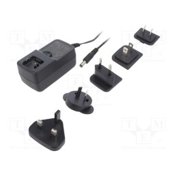 1 pcs x XP POWER - VER36US240-JA - Power supply: switched-mode, plug, 24VDC, 1.5A, 36W, Out: 5,5/2,1