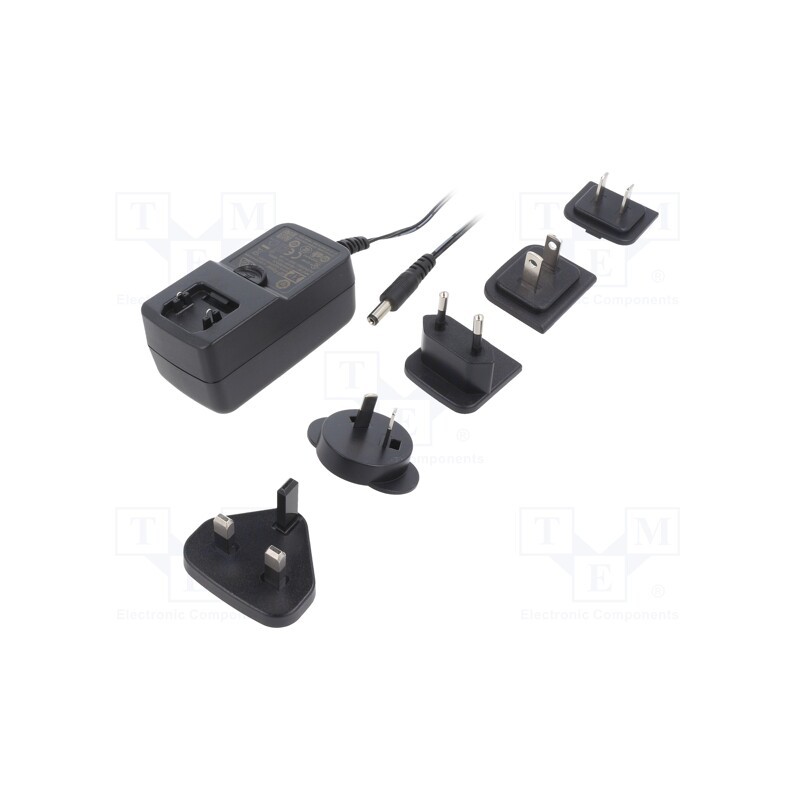 1 pcs x XP POWER - VER36US240-JA - Power supply: switched-mode, plug, 24VDC, 1.5A, 36W, Out: 5,5/2,1