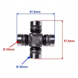 Atv quad cardan drive shaft cross member 4 x 20