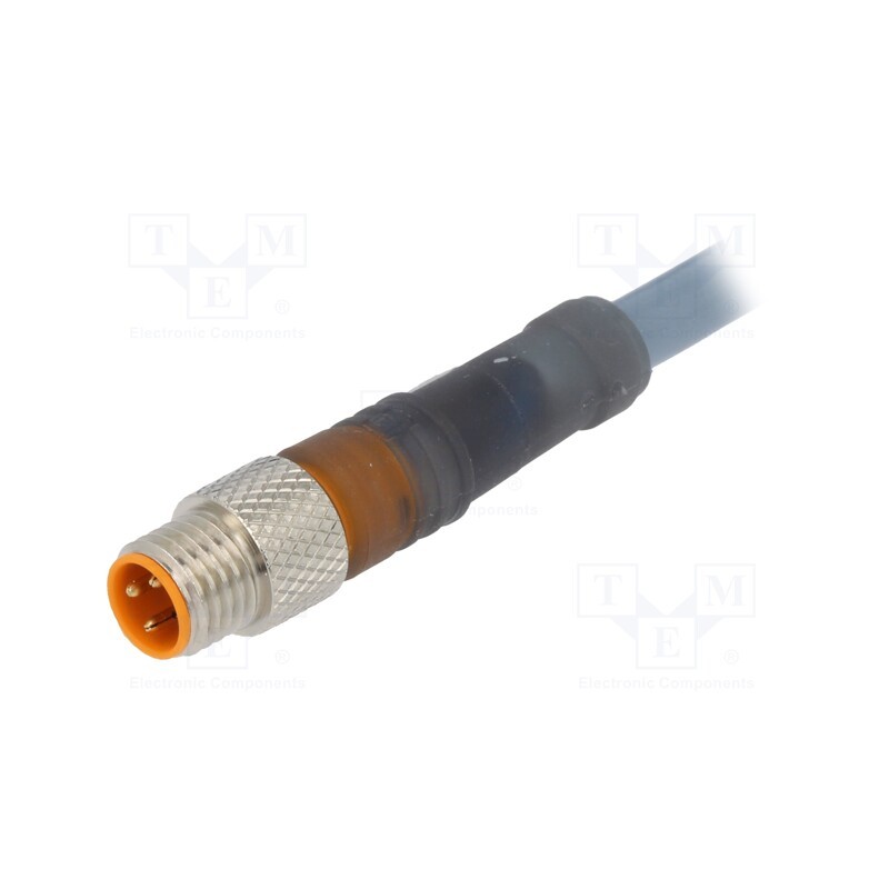 1 pcs x LUMBERG AUTOMATION - RSMV 3-106/20 M - Connection lead, M8, PIN: 3, straight, 20m, plug, male