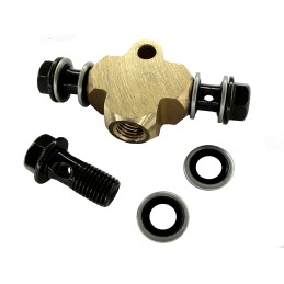 Tee distributor caliper pump brake system atv quad bashan shineray