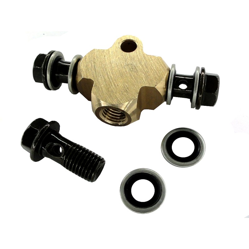 Tee distributor caliper pump brake system atv quad bashan shineray