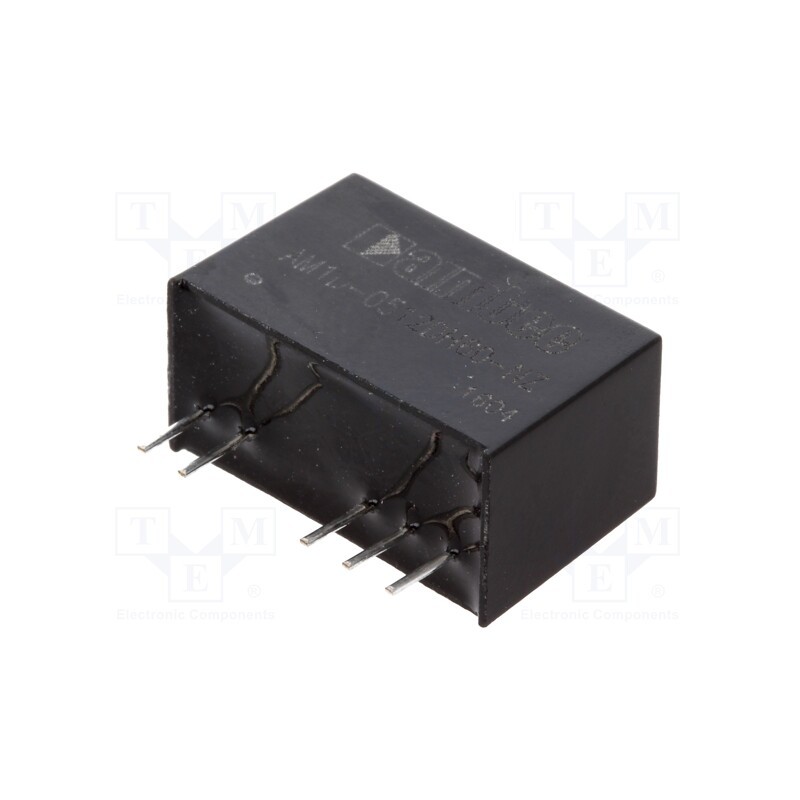 1 pcs x AIMTEC - AM1D-0512DH60-NZ - Converter: DC/DC, 1W, Uin: 4.5÷5.5V, Uout: 12VDC, Uout2: -12VDC, SIP7