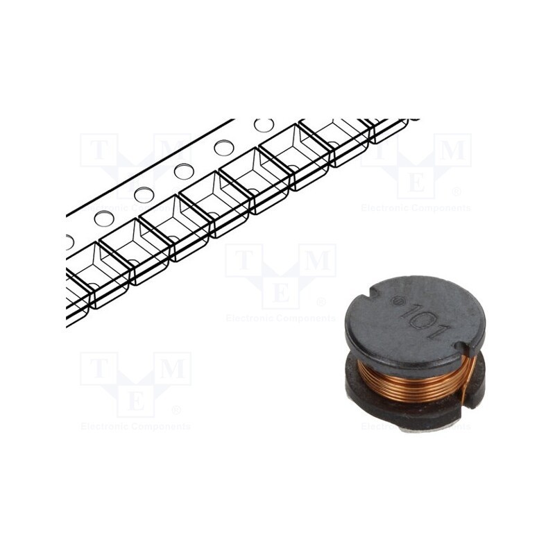 2 pcs x BOURNS - SDR0805-222KL - Inductor: wire, SMD, 2.2mH, 130mA, ±10%, Ø: 8mm, H: 5mm, 10Ω
