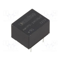1 pcs x AIMTEC - AM1PS-2403SJZ - Converter: DC/DC, 1W, Uin: 21.6÷26.4V, Uout: 3.3VDC, Iout: 303mA