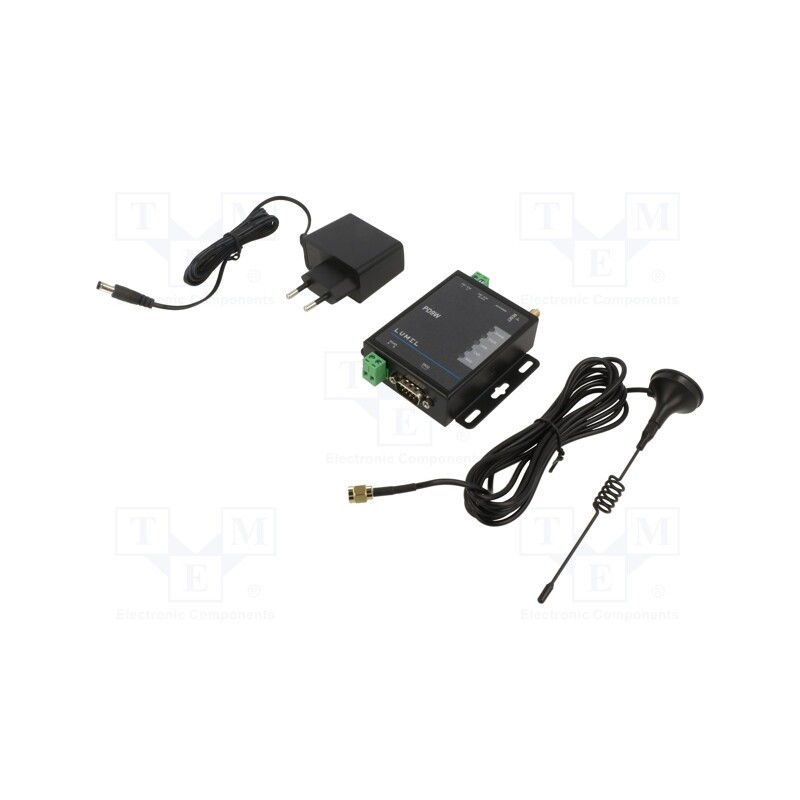 1 pcs x LUMEL - PD9W - Converter, RS485/ETHERNET/WIFI, 5÷36VDC, for DIN rail mounting