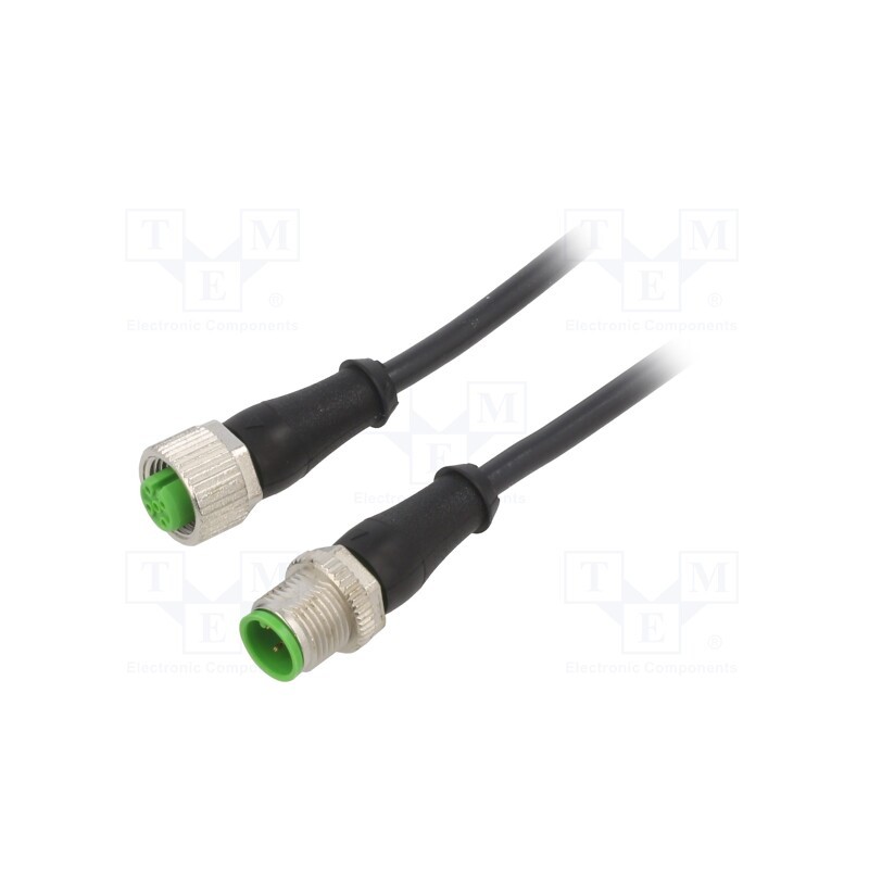 1 pcs x MURR ELEKTRONIK - 7000-40021-6140500 - Connection lead, M12, PIN: 4, 5m, 4A, 7000, Colour: black