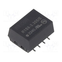 1 pcs x RECOM - R1S8-3.305/E - Converter: DC/DC, 1W, Uin: 2.97÷3.63V, Uout: 5VDC, Iout: 200mA, SMD