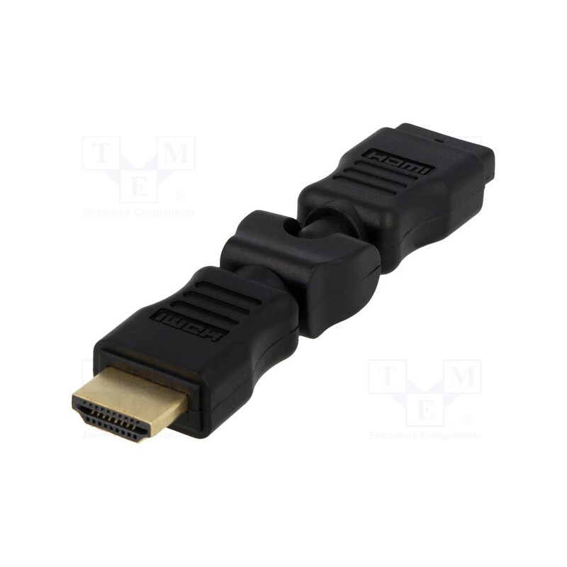 1 pcs x LOGILINK - AH0012 - Adapter, HDMI plug,HDMI plug movable 360°, black