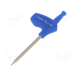 1 pcs x KING TONY - 1163A05R - Wrench, Torx®, TX05, Overall len: 84mm, Working part len: 45mm