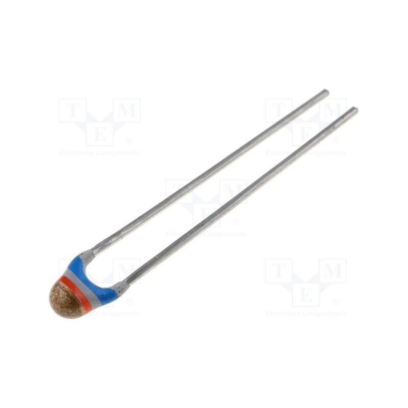 2 pcs x VISHAY - NTCLE100E3683JB0 - NTC thermistor, 68kΩ, THT, 4190K, -40÷125°C, 500mW