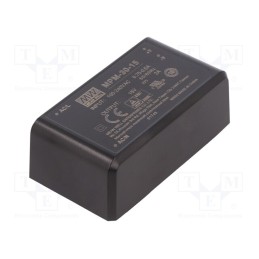 1 pcs x MEAN WELL - MPM-30-15 - Converter: AC/DC, 30W, 80÷264VAC, 15VDC, Iout: 2A, OUT: 1, 89%, PCB