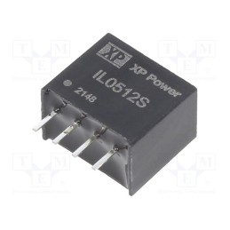 1 pcs x XP POWER - IL0512S - Converter: DC/DC, 2W, Uin: 5V, Uout: 12VDC, Iout: 168mA, SIP, 70kHz