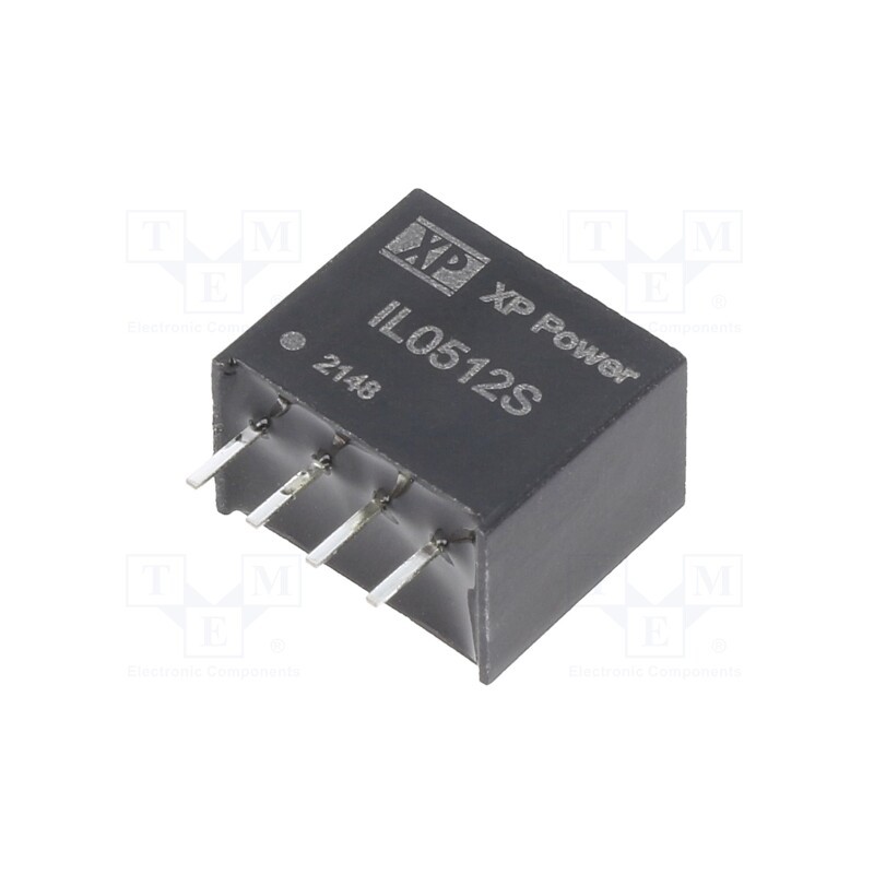 1 pcs x XP POWER - IL0512S - Converter: DC/DC, 2W, Uin: 5V, Uout: 12VDC, Iout: 168mA, SIP, 70kHz