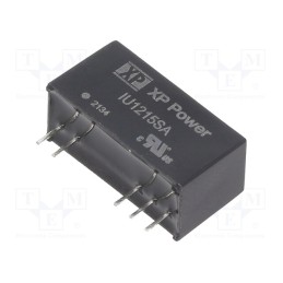 1 pcs x XP POWER - IU1215SA - Converter: DC/DC, 2W, Uin: 9÷18V, Uout: 15VDC, Iout: 133mA, SIP, THT