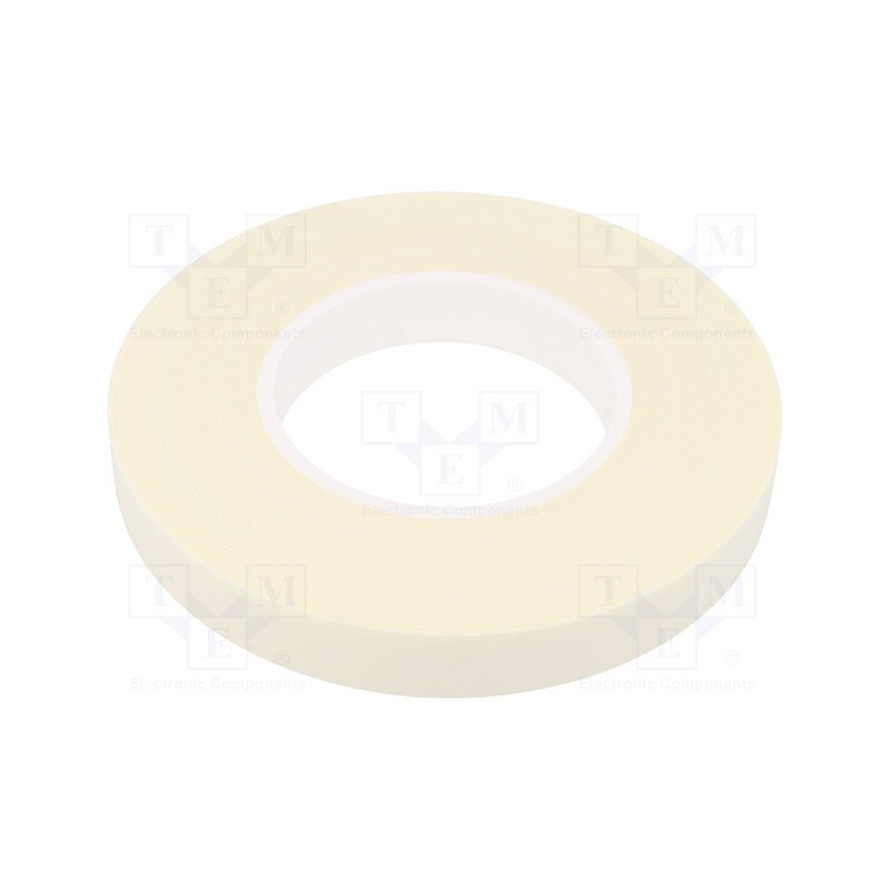 1 rol x - 3502 PIANKOWA 1MM 19MM-11M - Tape: fixing, W: 19mm, L: 11m, Thk: 1mm, two-sided adhesive, white