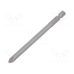 1 pcs x BETA - 862PH-XL/2 - Screwdriver bit, Phillips, PH2, Overall len: 100mm