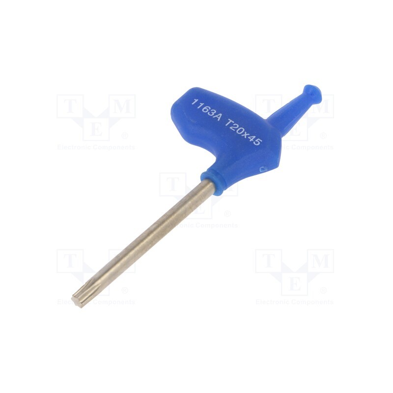1 pcs x KING TONY - 1163A20R - Wrench, Torx®, TX20, Overall len: 84mm, Working part len: 45mm