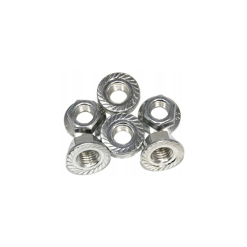 Through-flange nut for M10x1 25 spacers