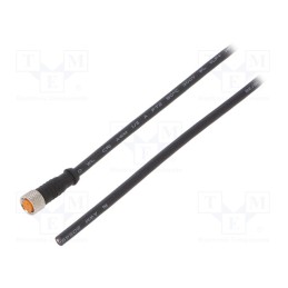 1 pcs x LUTRONIC - 0800 04 301 5M - Connection lead, M8, PIN: 4, straight, 5m, plug, 50VAC, 4A, -25÷80°C